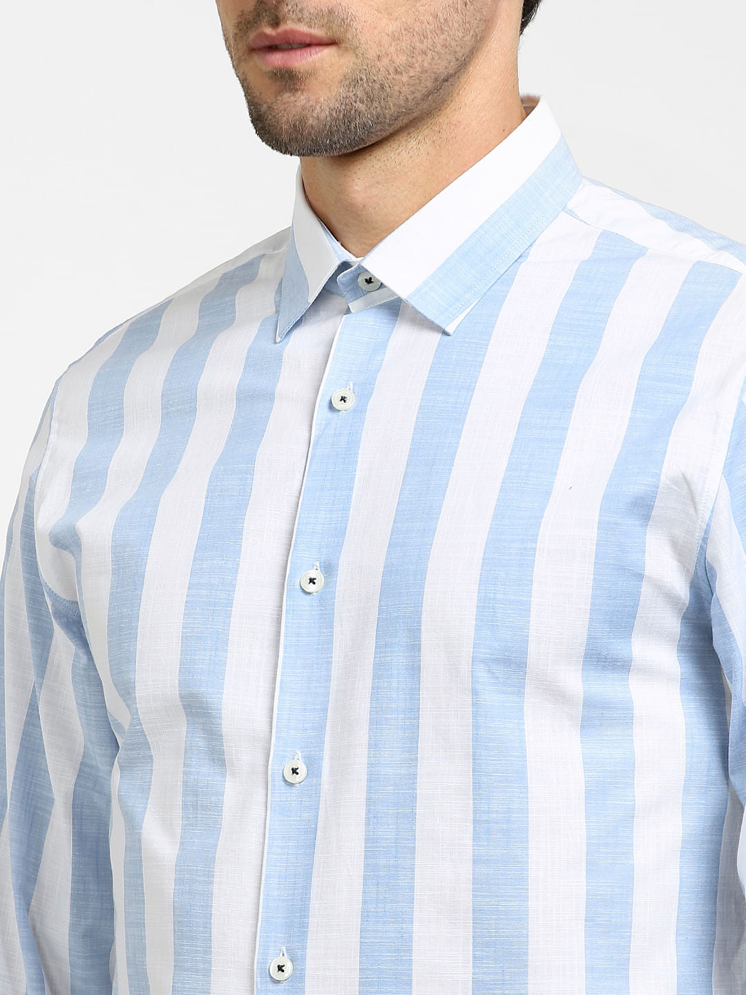 White Striped Organic Cotton Shirt