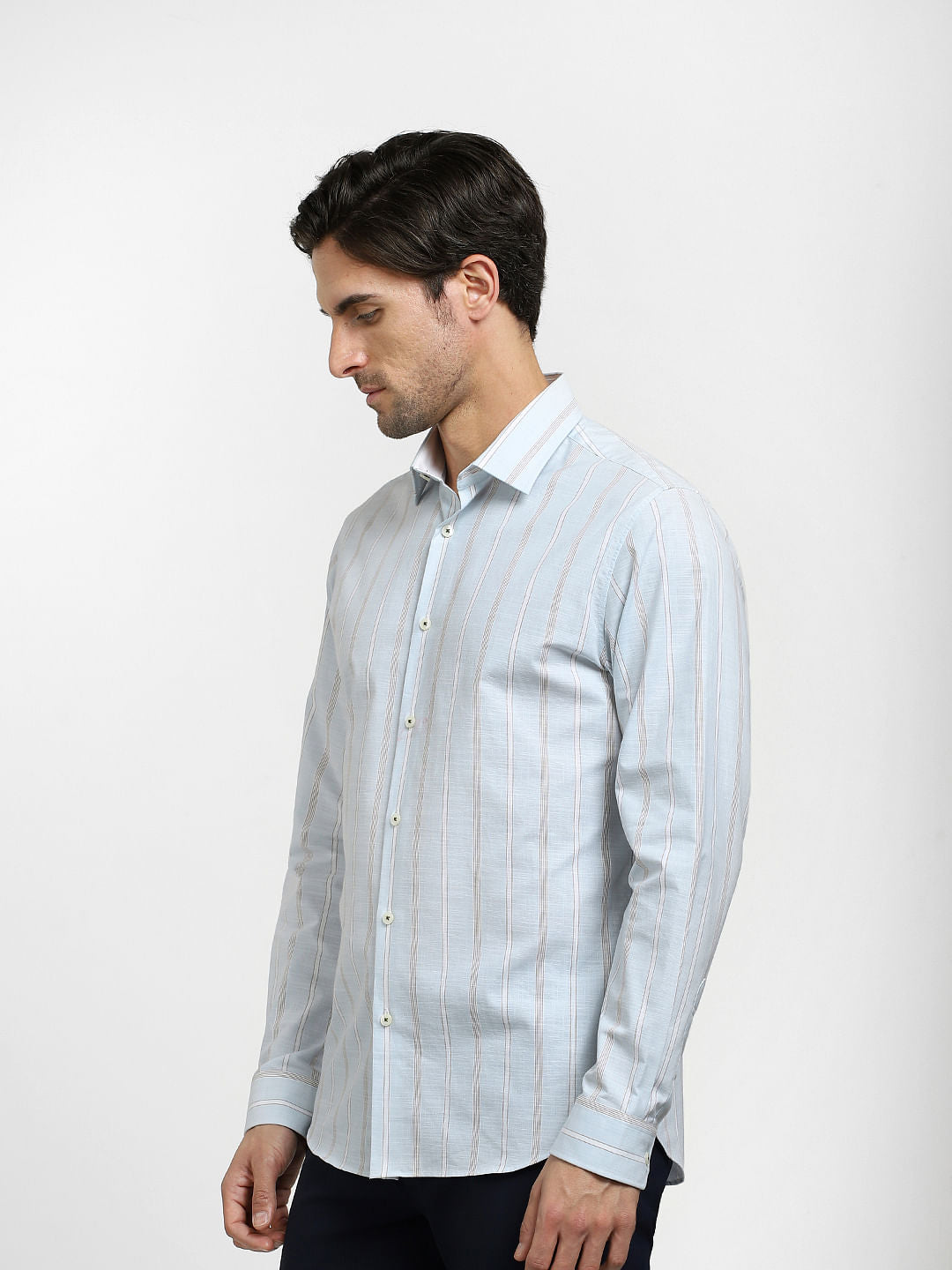 Blue Striped Organic Cotton Shirt