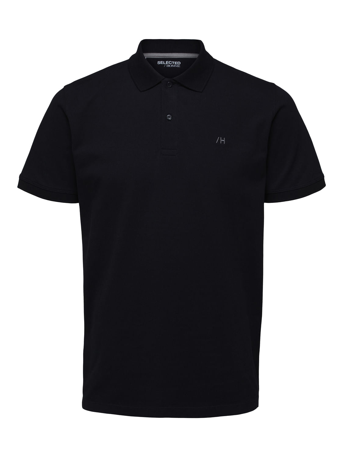 Black Organic Cotton Polo T-Shirt