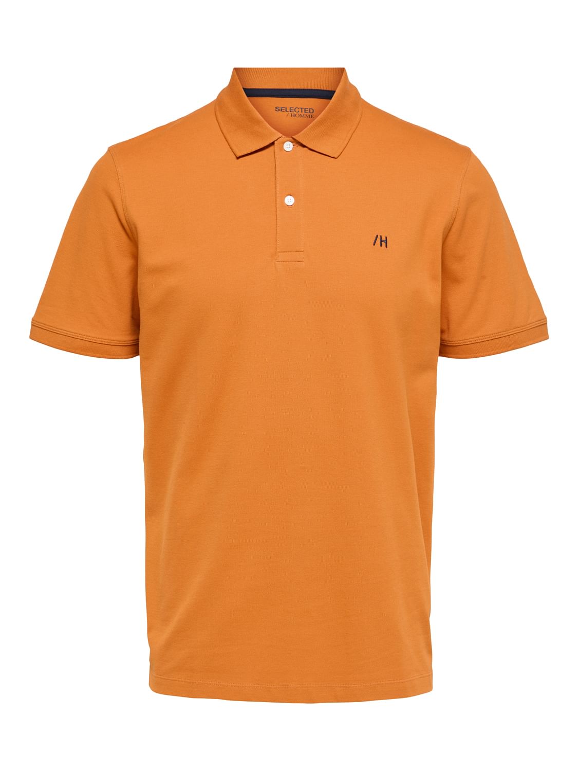 Orange Polo Neck T-Shirt