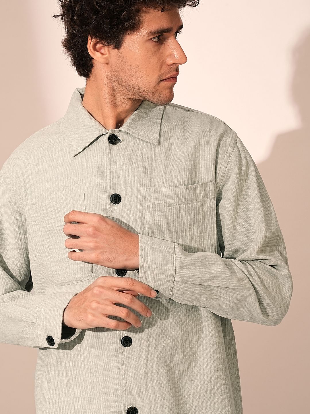 Green Organic Cotton Shacket