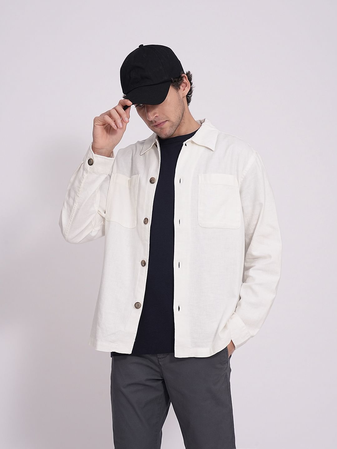 White Organic Cotton Shacket