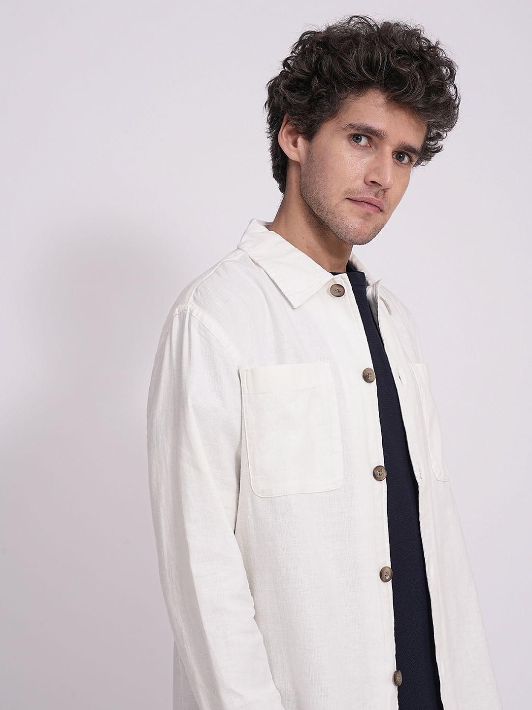 White Organic Cotton Shacket