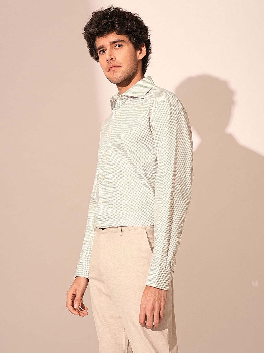 Green Printed Organic Cotton Shirt