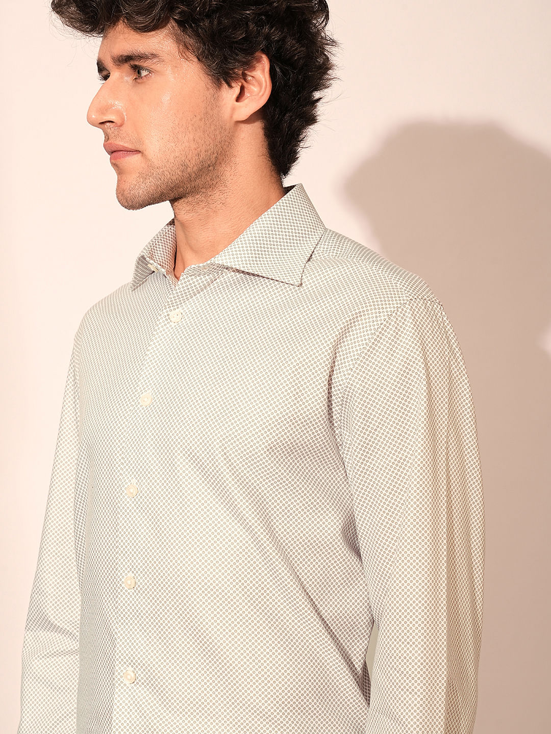 Green Printed Organic Cotton Shirt