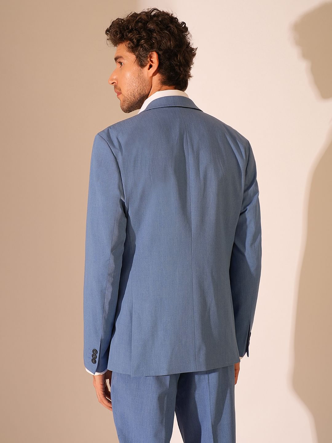 Blue Slim Fit Tailored Blazer