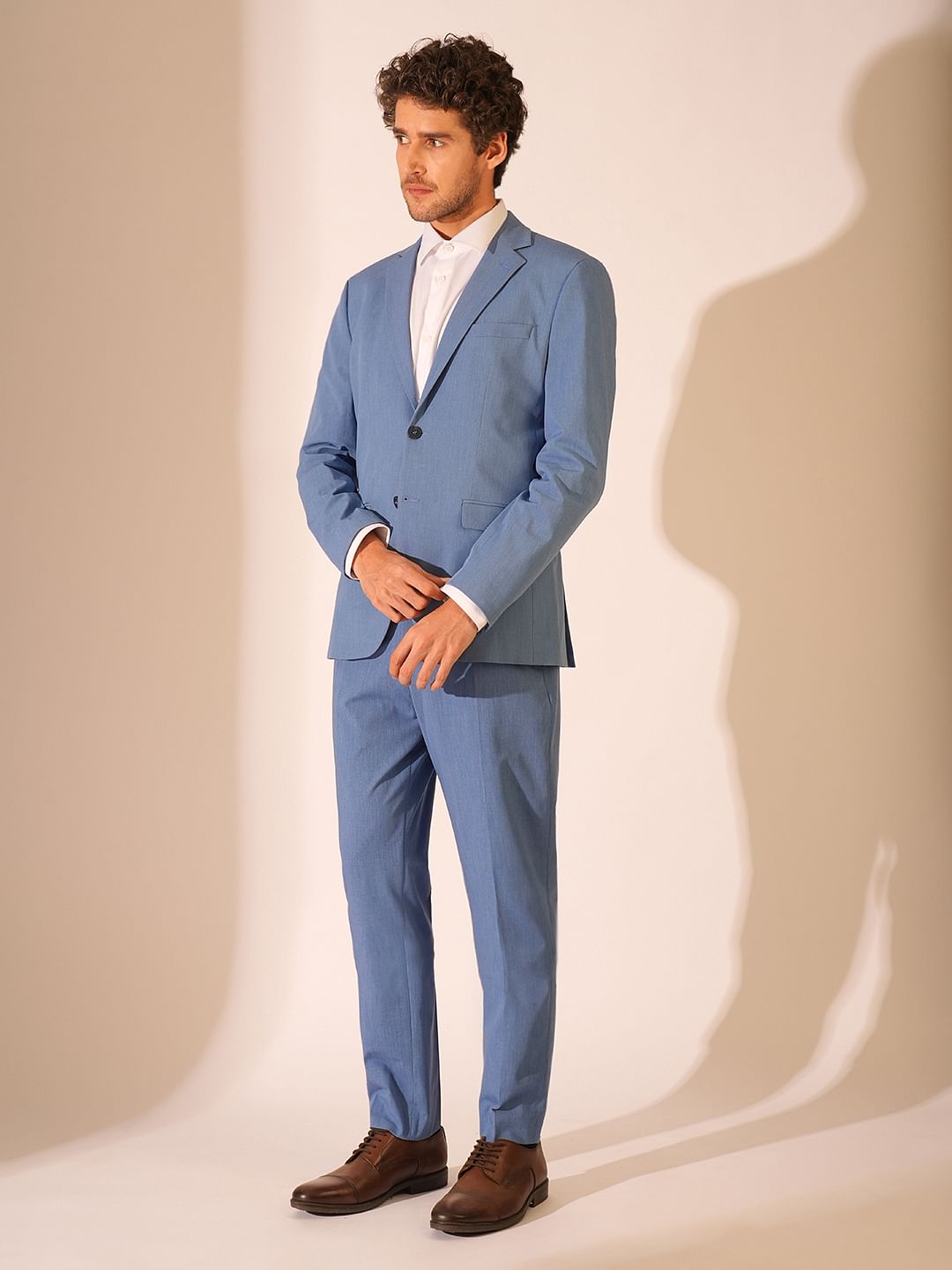 Blue Slim Fit Tailored Blazer