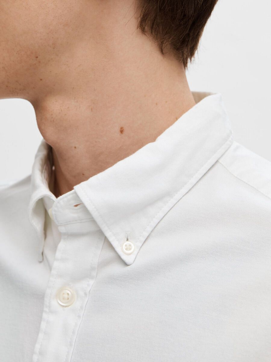 White Cotton Oxford Shirt