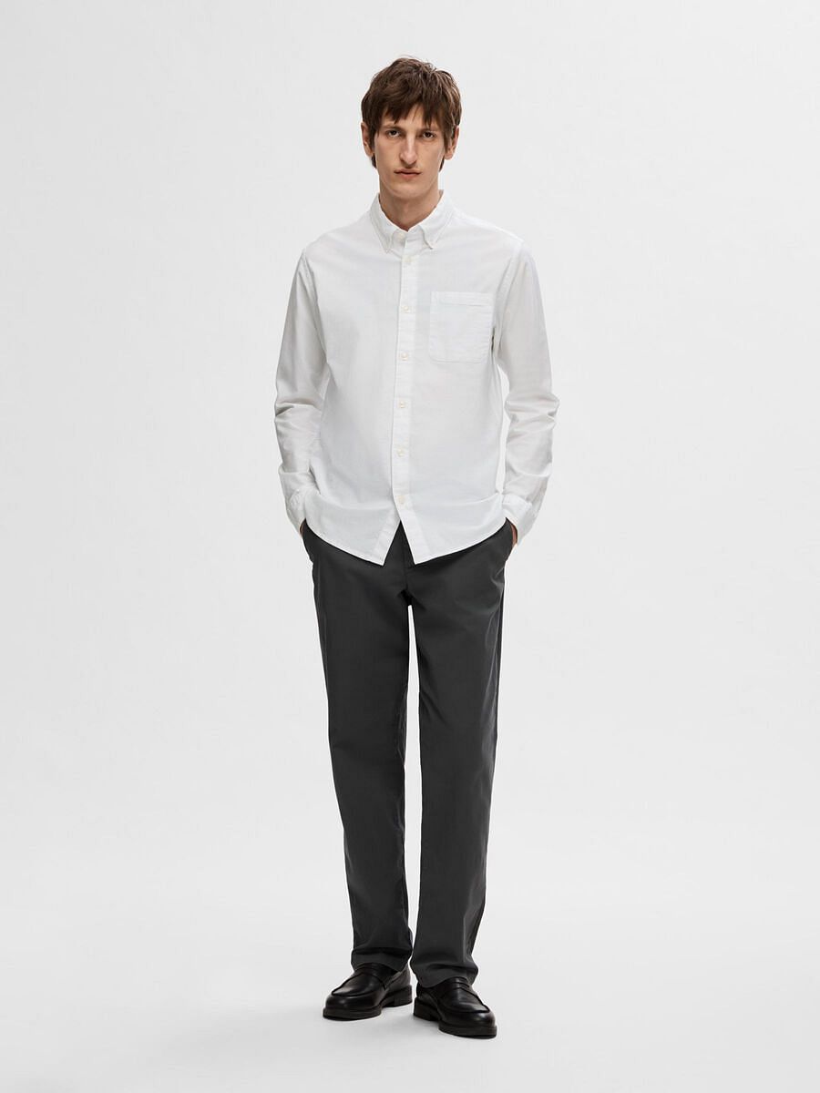 White Cotton Oxford Shirt