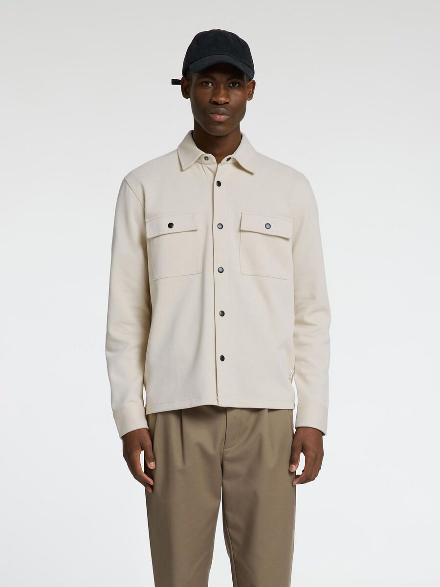 Buy Beige Organic Cotton Overshirt for Men Online