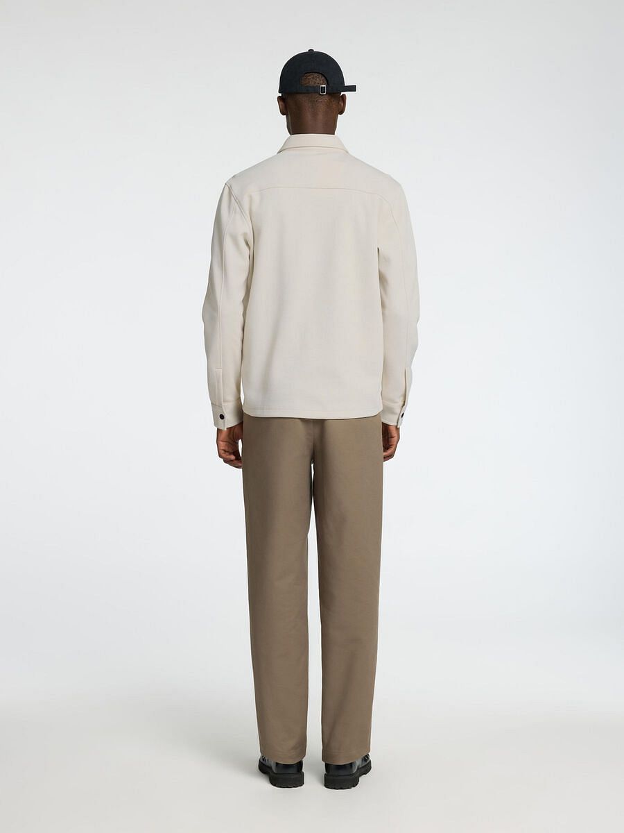 Beige Organic Cotton Overshirt