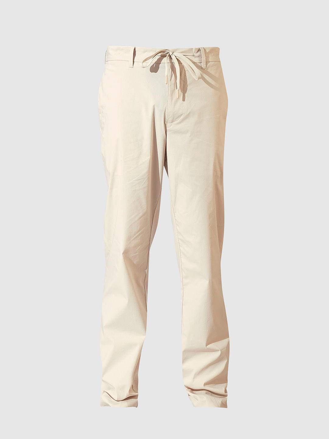 Beige Organic Cotton Flex Pants
