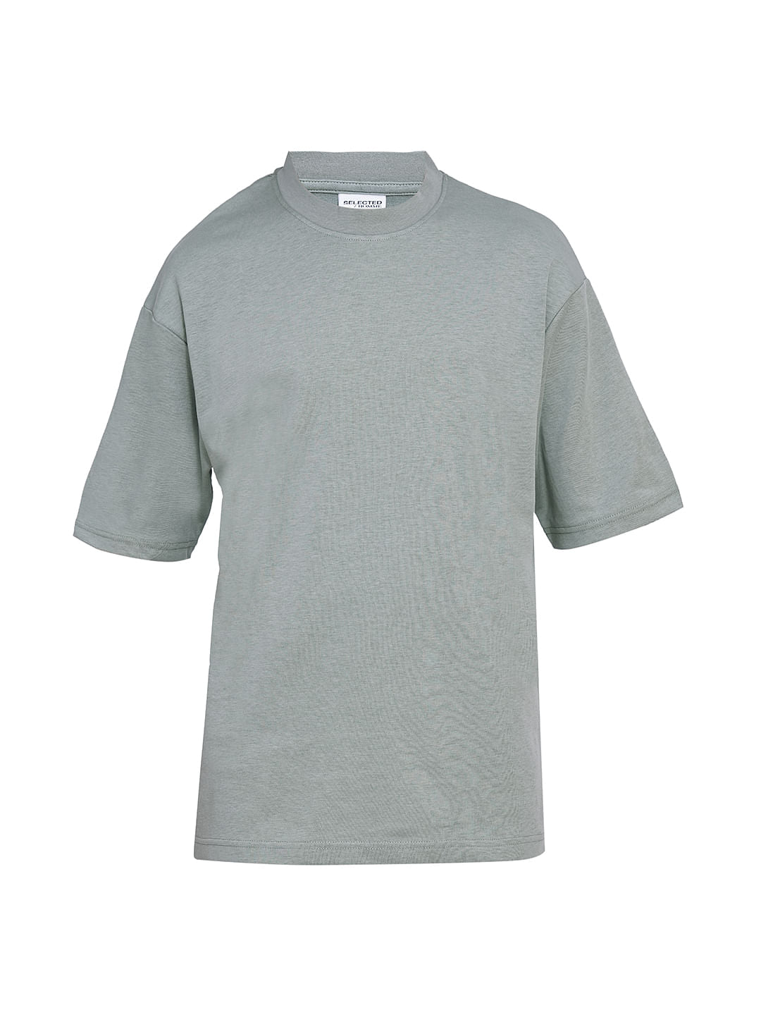 Light Green Organic Cotton Relaxed Fit T-Shirt