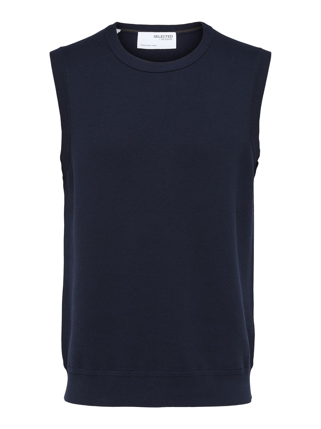 Navy Blue Knit Vest