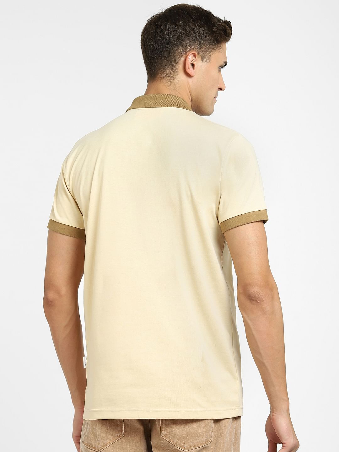 Brown Polo Neck T-Shirt
