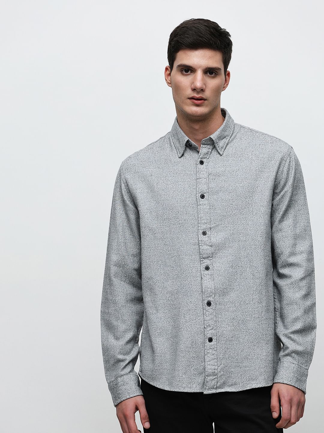 Grey Full Sleeves Shirt