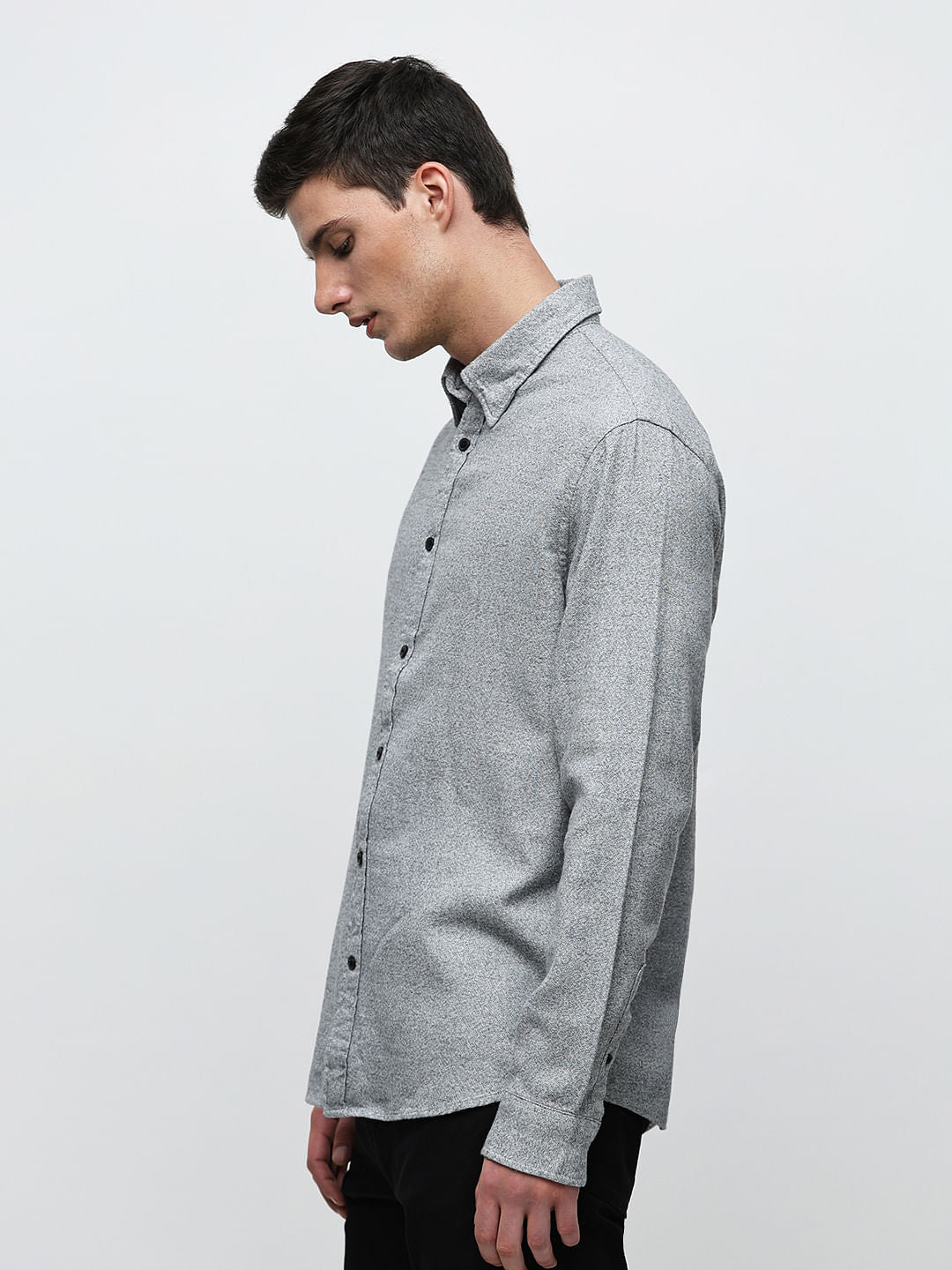 Grey Full Sleeves Shirt