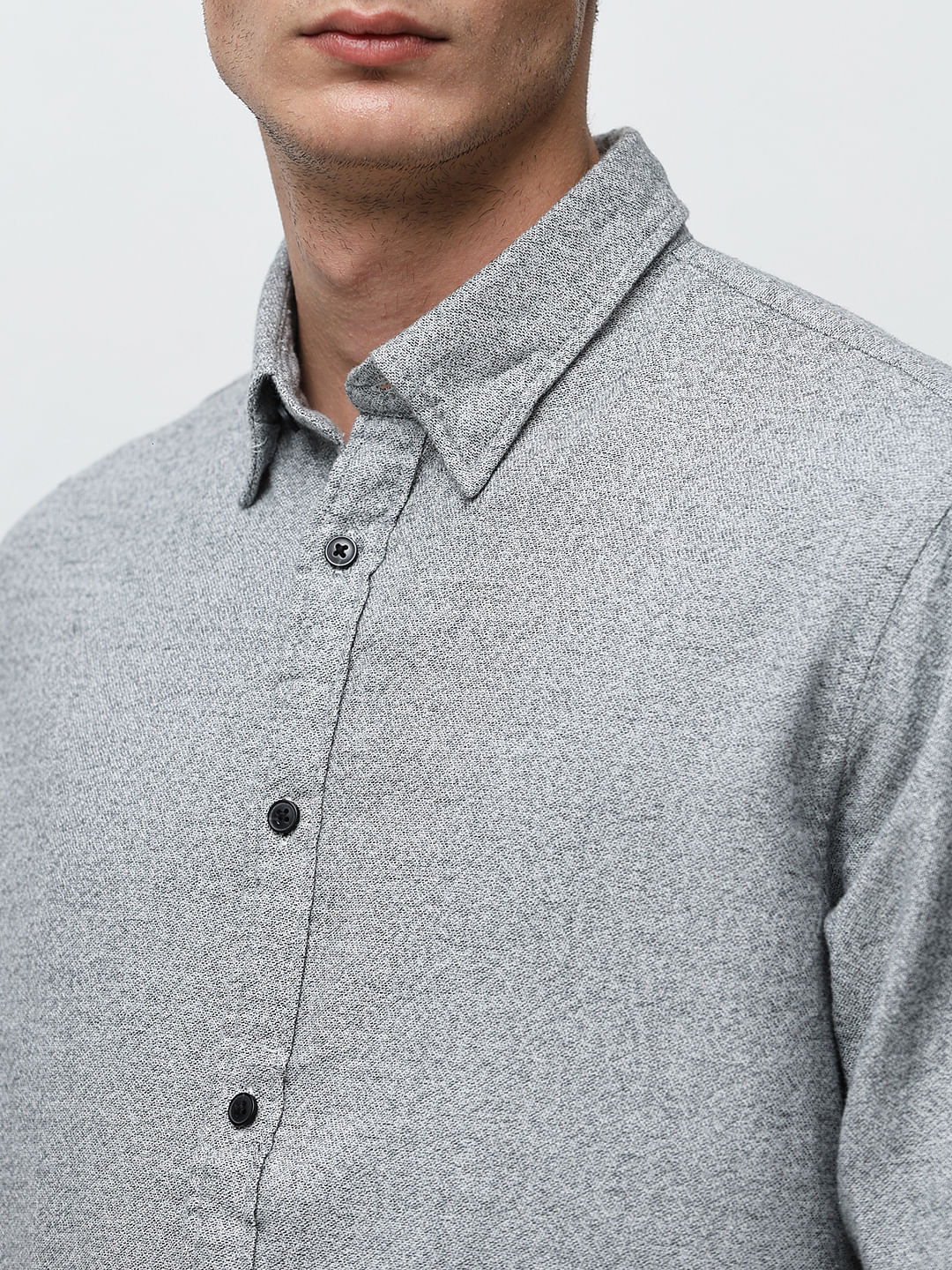 Grey Full Sleeves Shirt