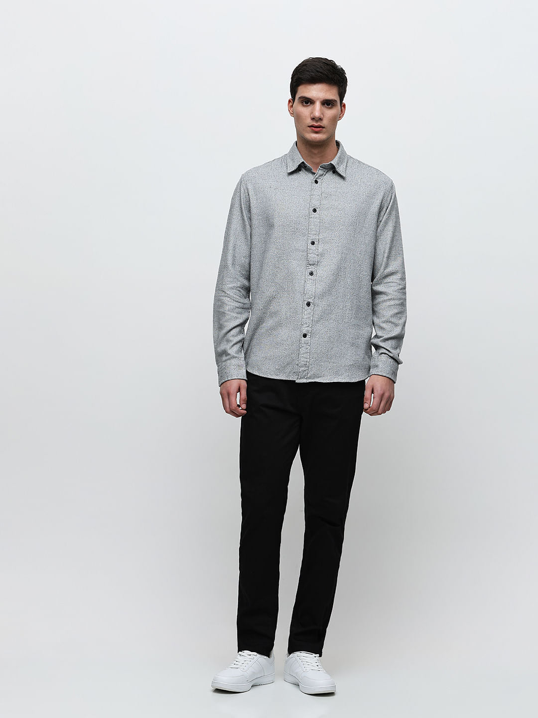 Grey Full Sleeves Shirt