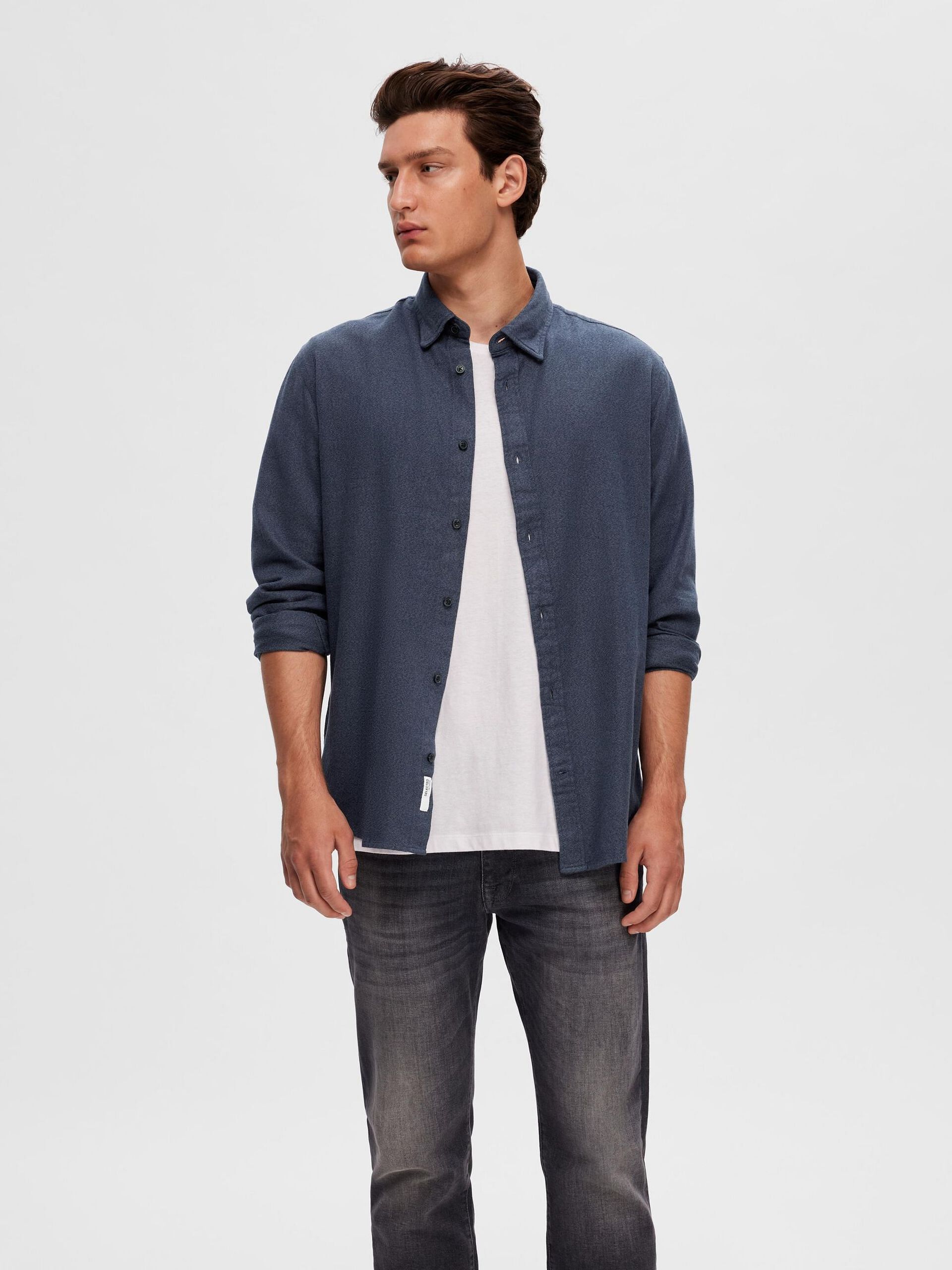 Dark Blue Full Sleeves Shirt