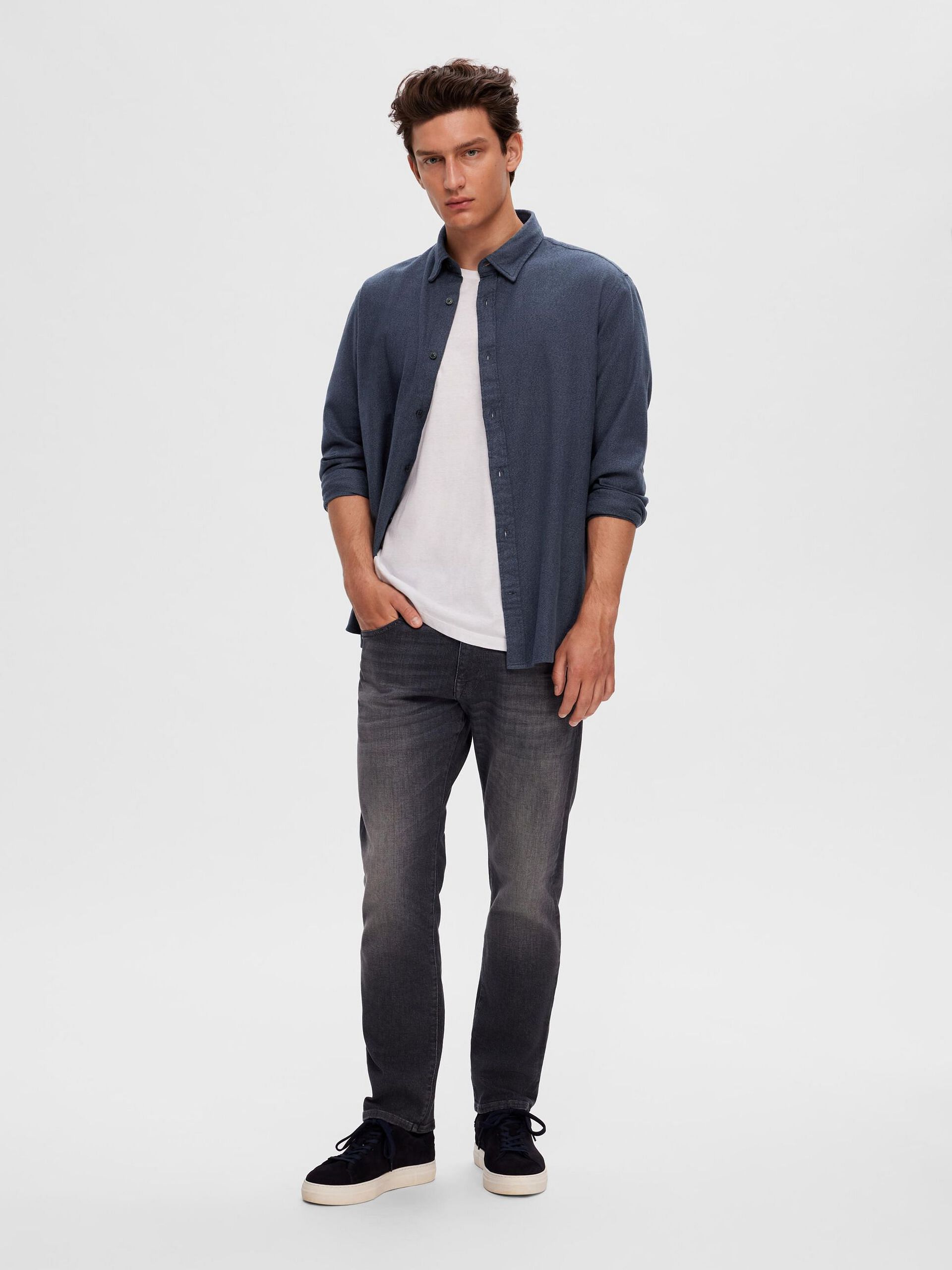 Dark Blue Full Sleeves Shirt