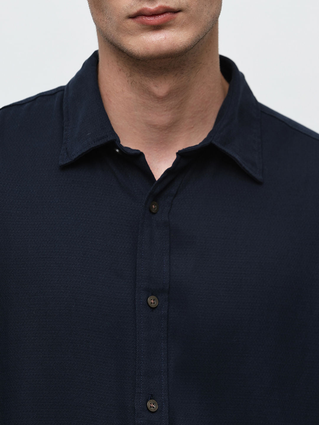 Dark Blue Full Sleeves Shirt