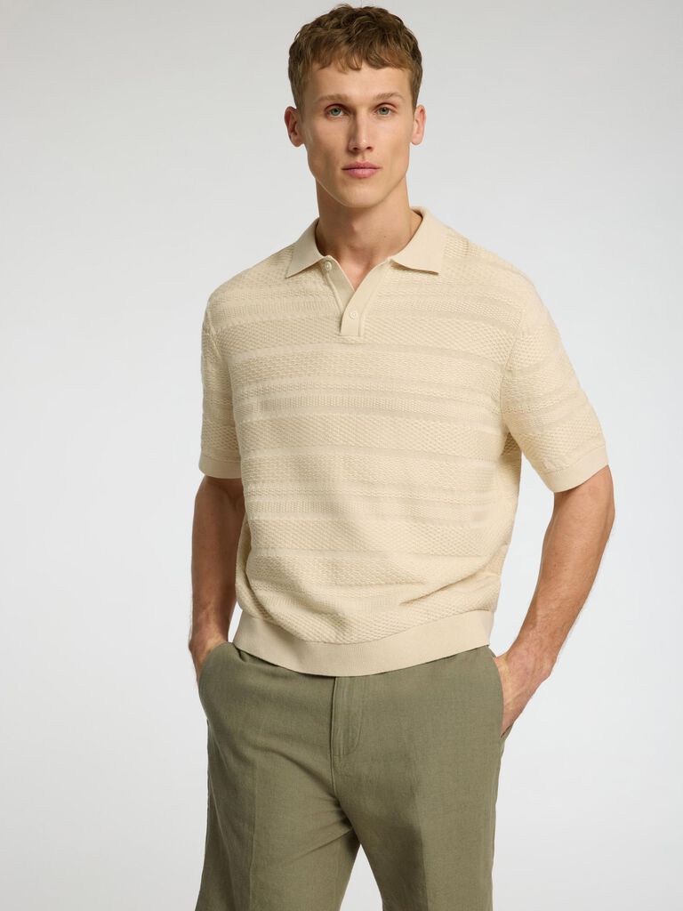 Structured Knitted Polo