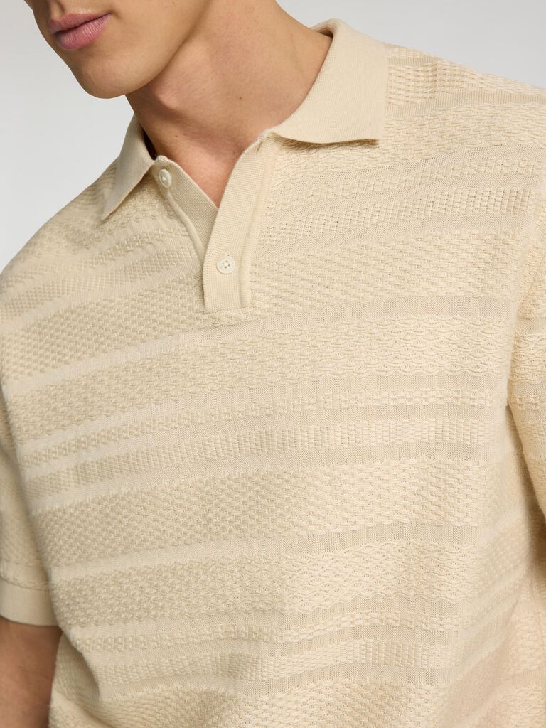 Structured Knitted Polo