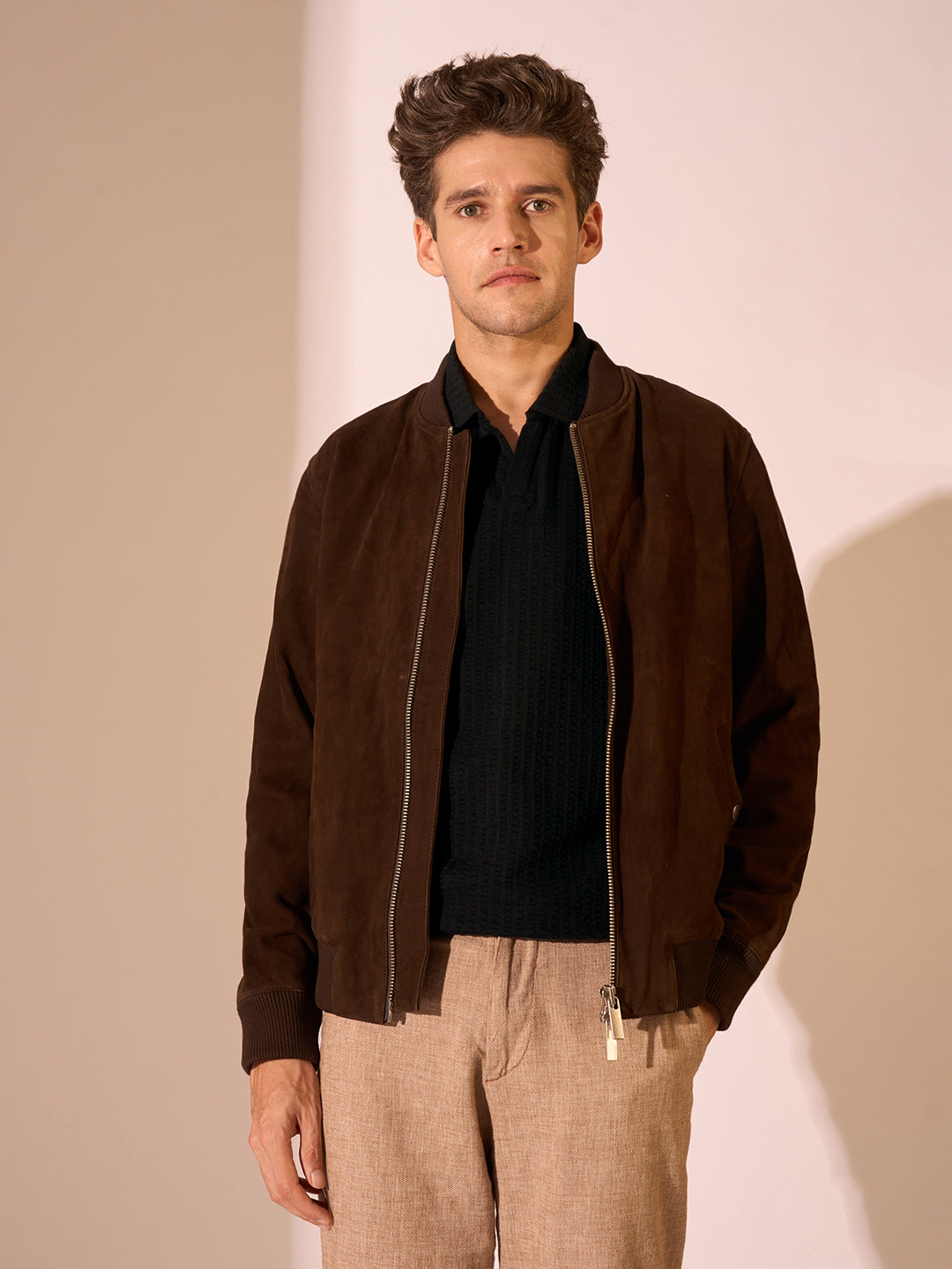 Textured Cotton Polo