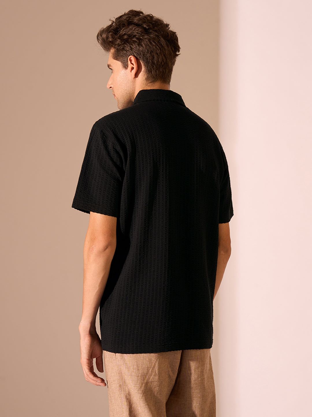 Textured Cotton Polo