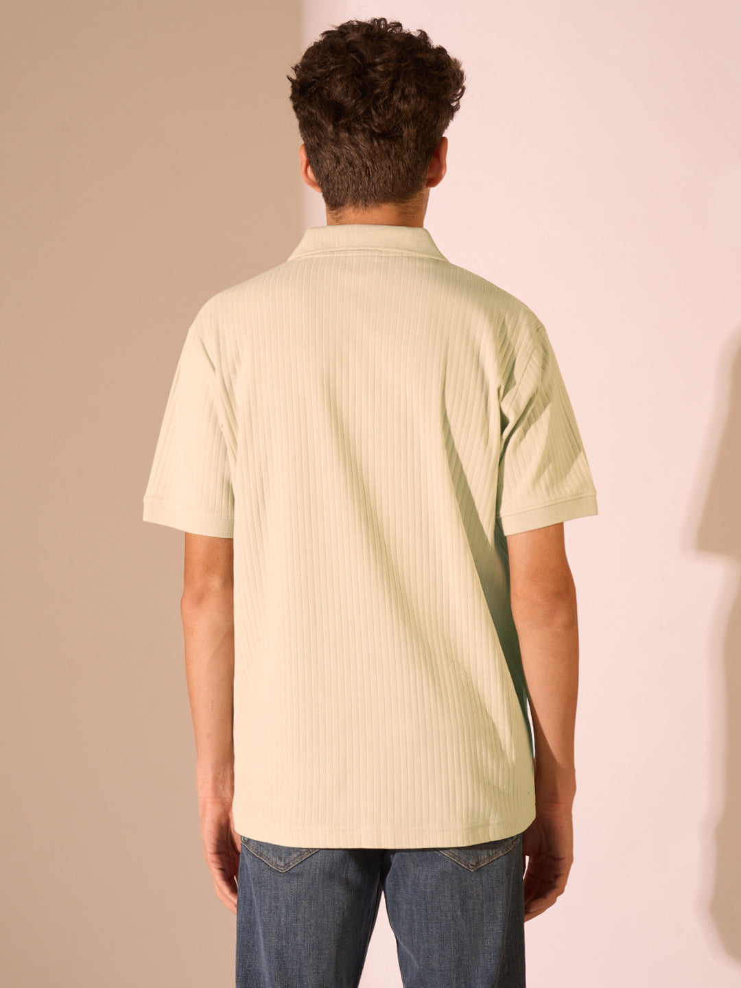 Ribbed Organic Cotton Polo