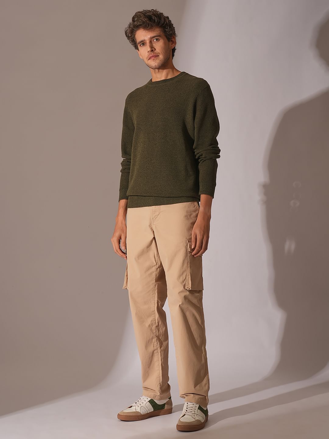 Dark Green Organic Cotton Pullover