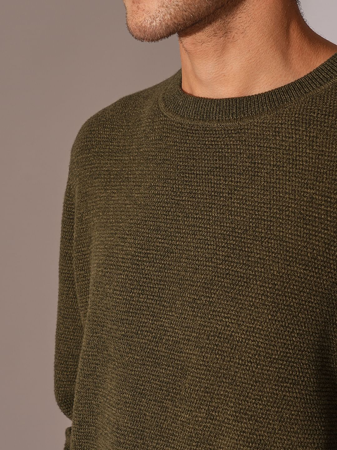 Dark Green Organic Cotton Pullover