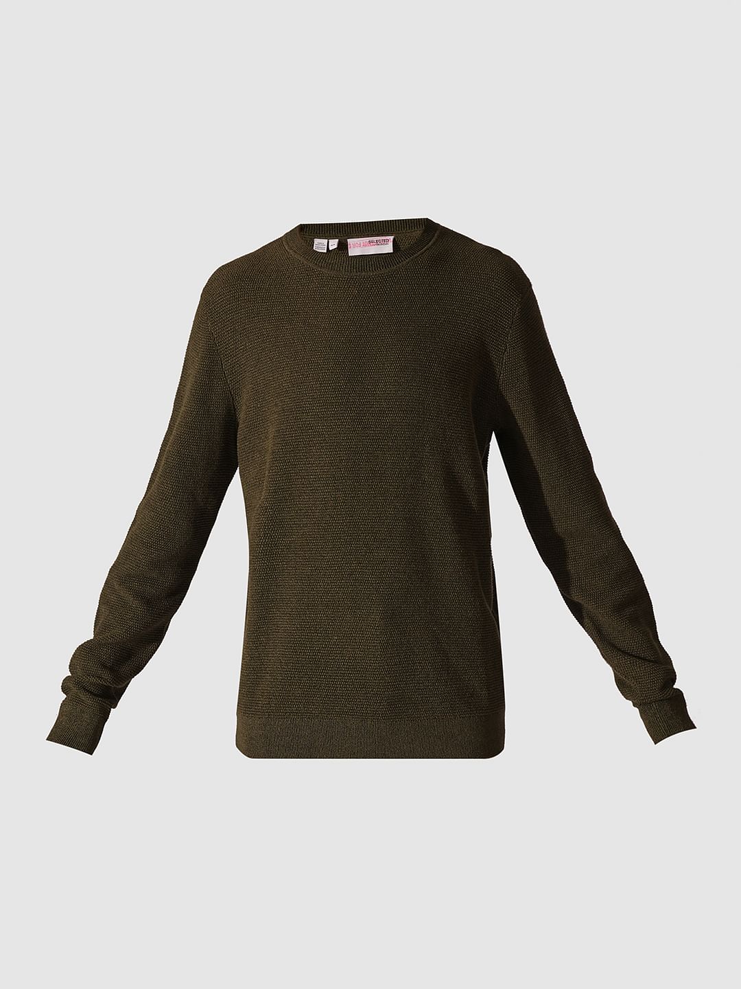 Dark Green Organic Cotton Pullover