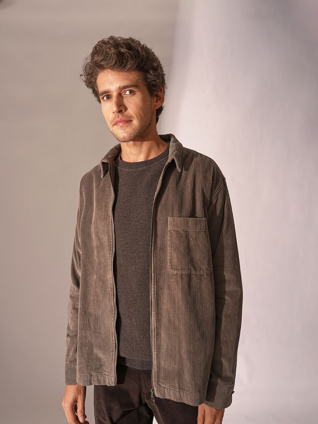 Dark Brown Organic Cotton Pullover