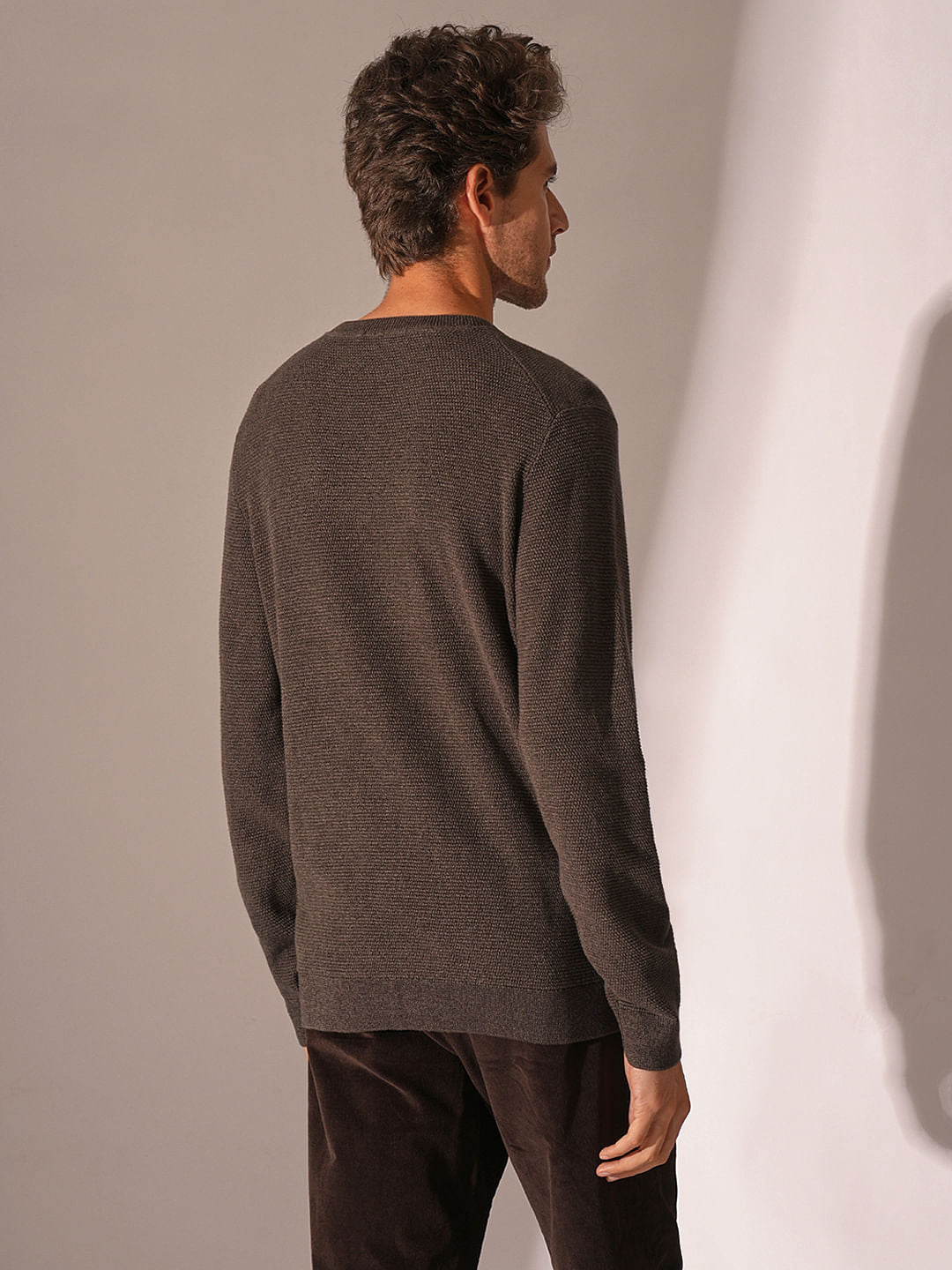 Dark Brown Organic Cotton Pullover