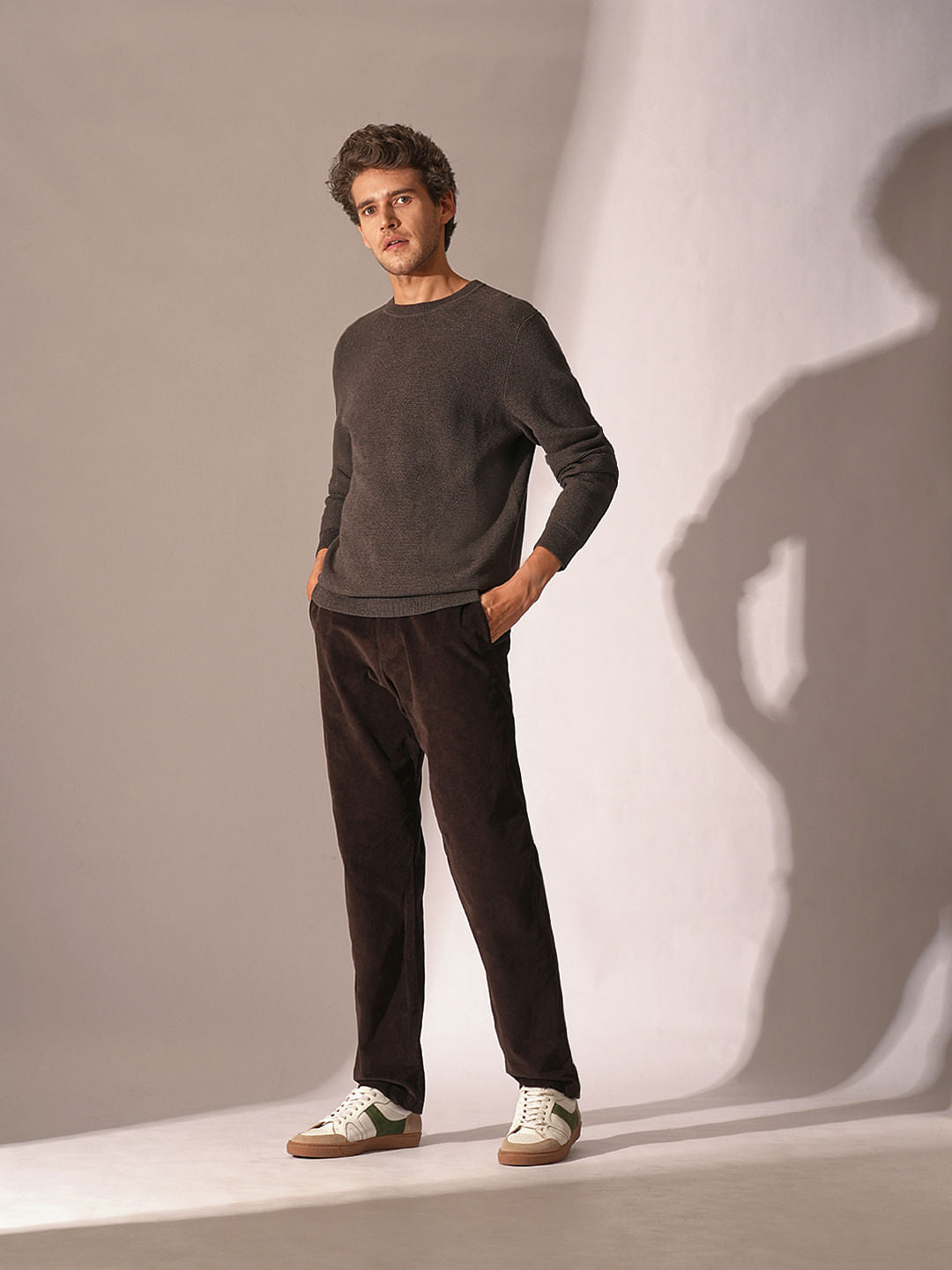Dark Brown Organic Cotton Pullover