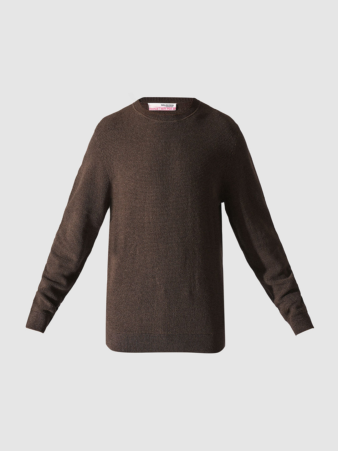 Dark Brown Organic Cotton Pullover