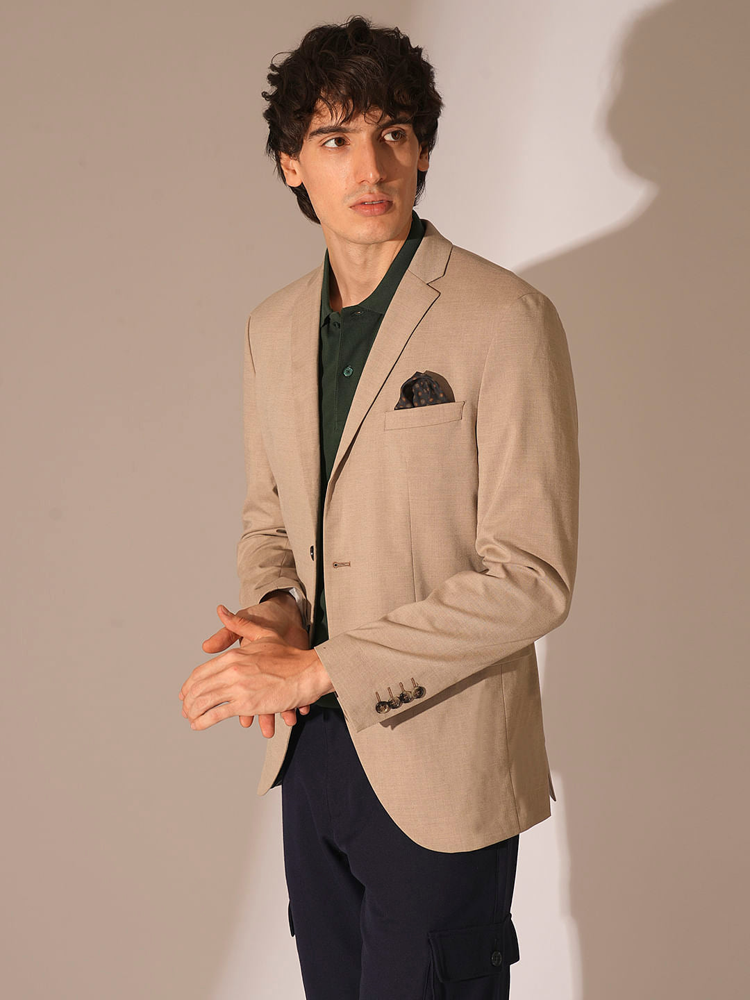 Green Embroidered Organic Cotton Polo