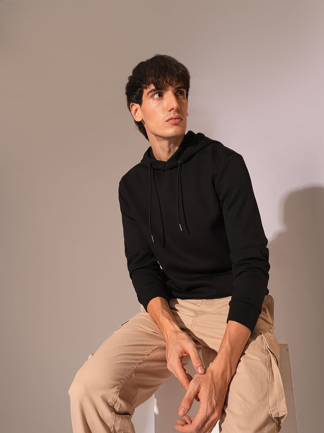 Black Hooded Sweatshirt