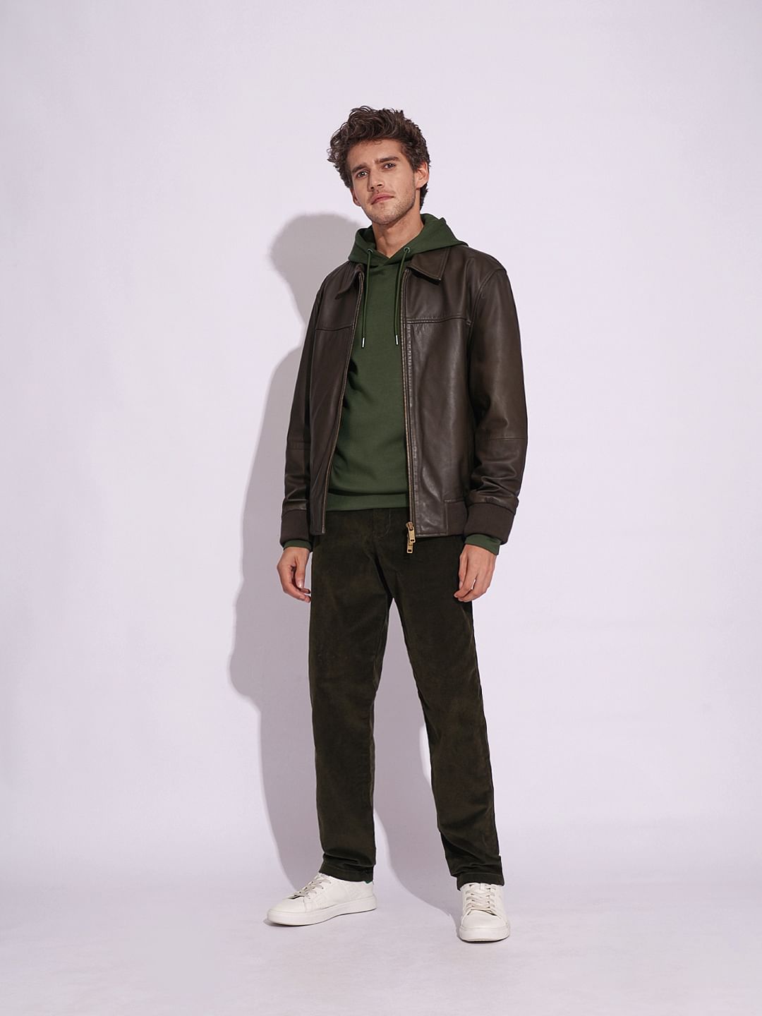 Dark Green Hooded Sweatshirt