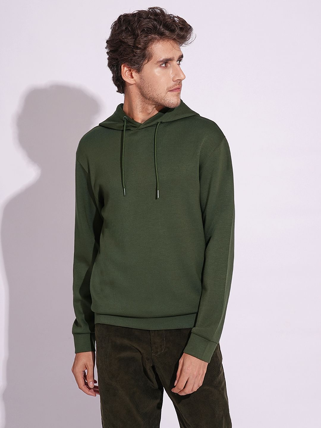 Dark Green Hooded Sweatshirt