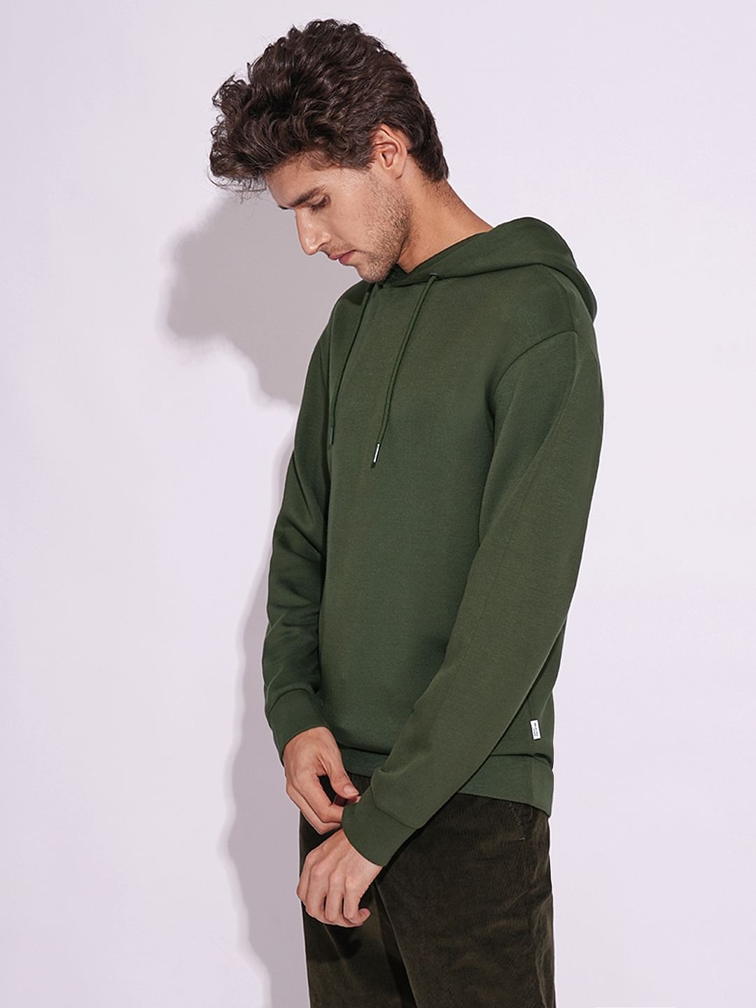 Dark Green Hooded Sweatshirt