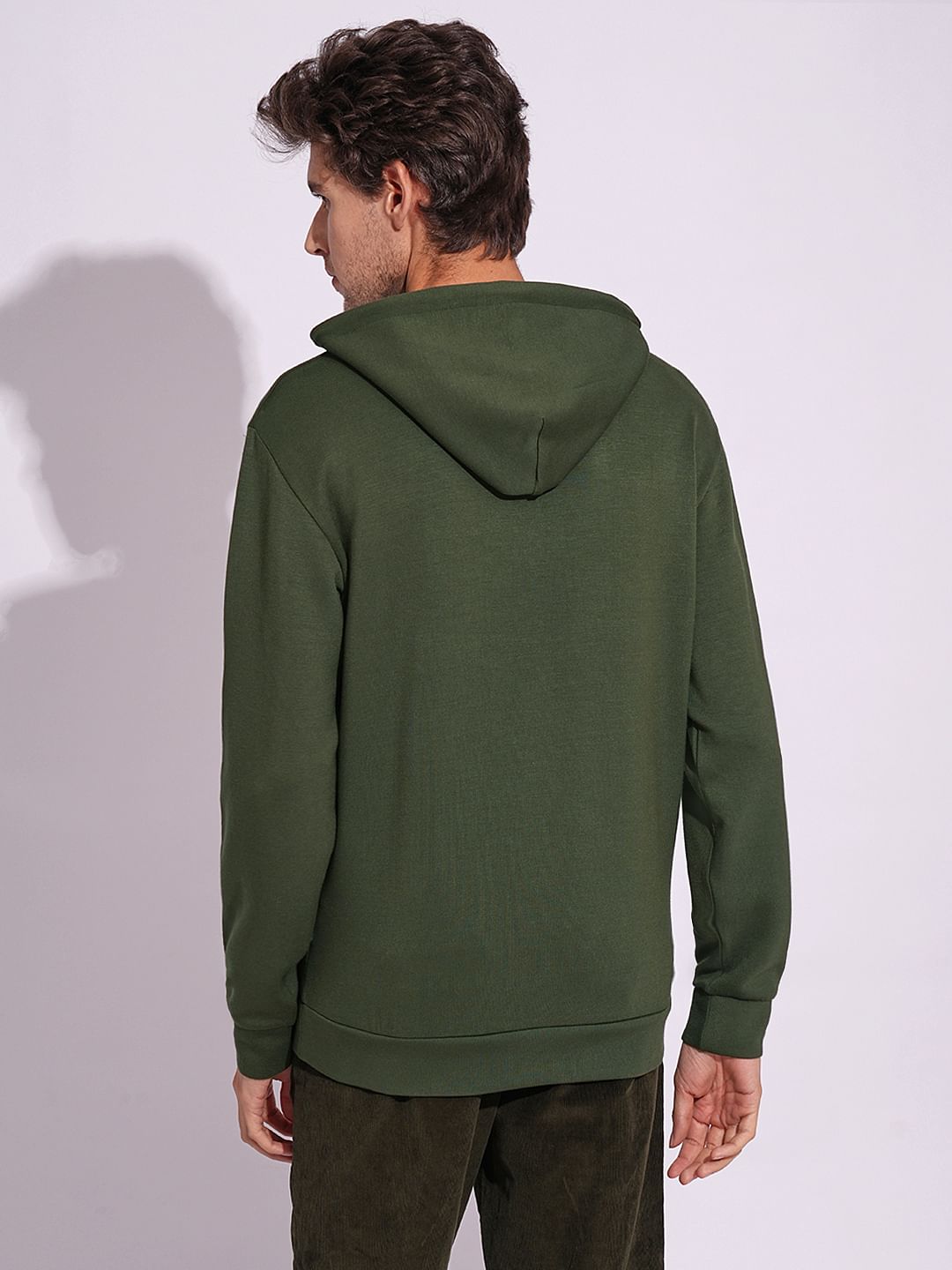 Dark Green Hooded Sweatshirt