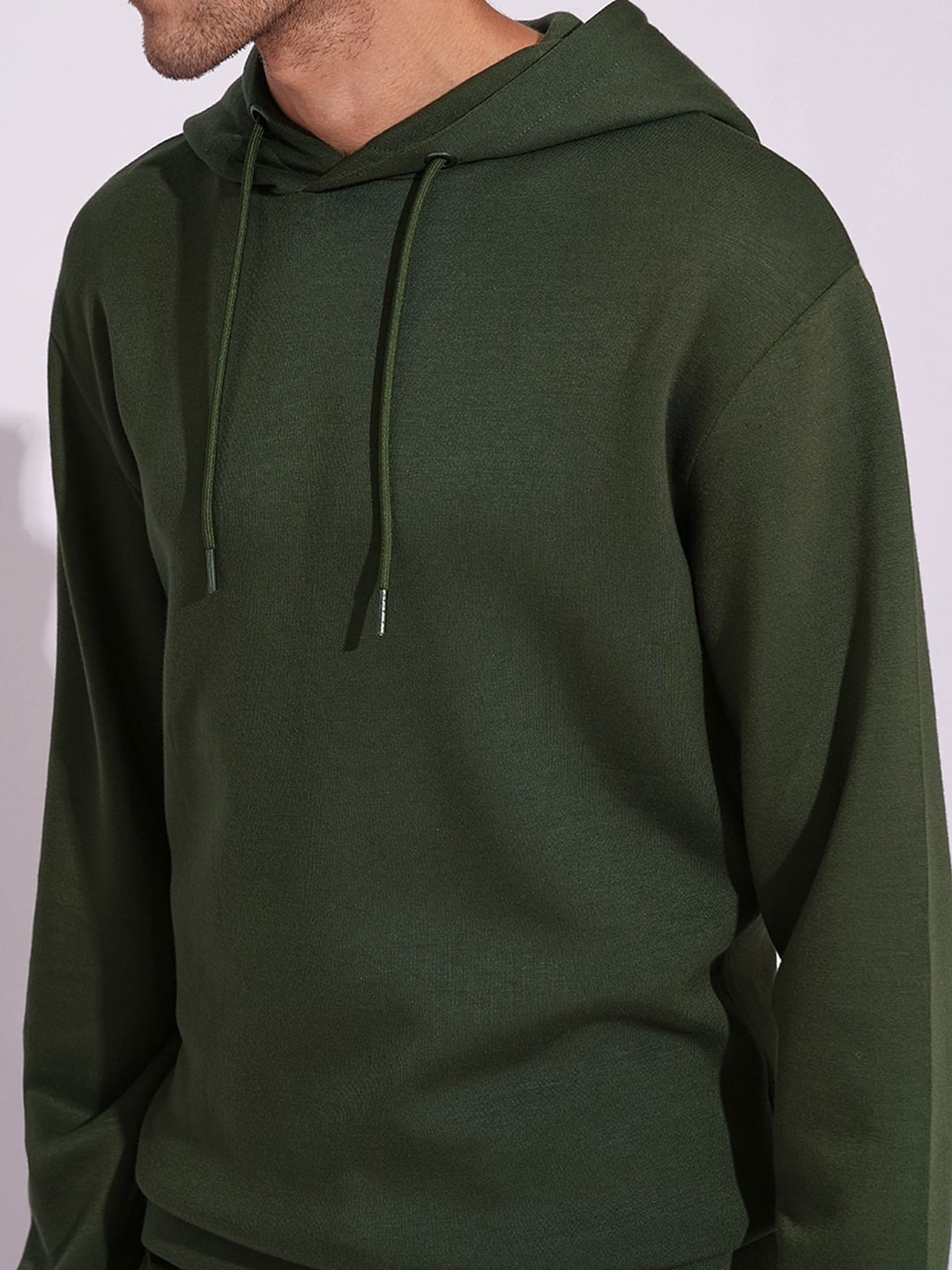 Dark Green Hooded Sweatshirt