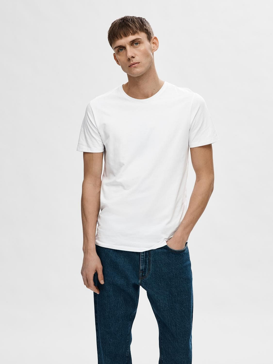 White Pima Organic Cotton T-shirt