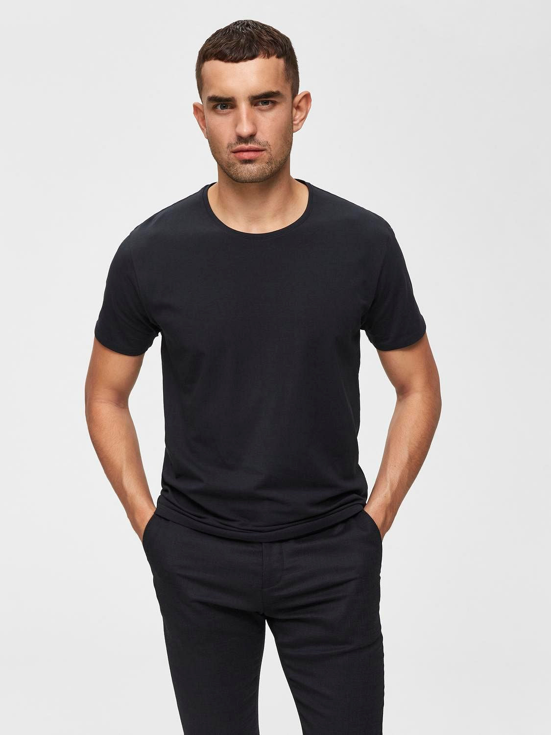 Black Pima Organic Cotton T-shirt