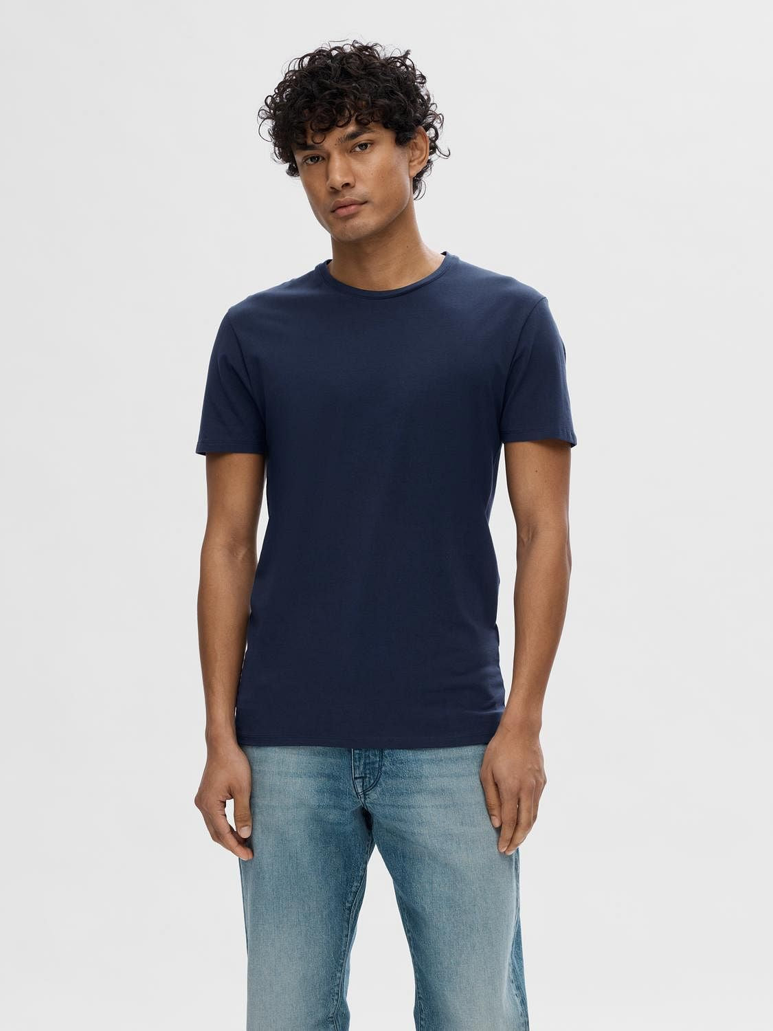 Blue Pima Organic Cotton T-Shirt