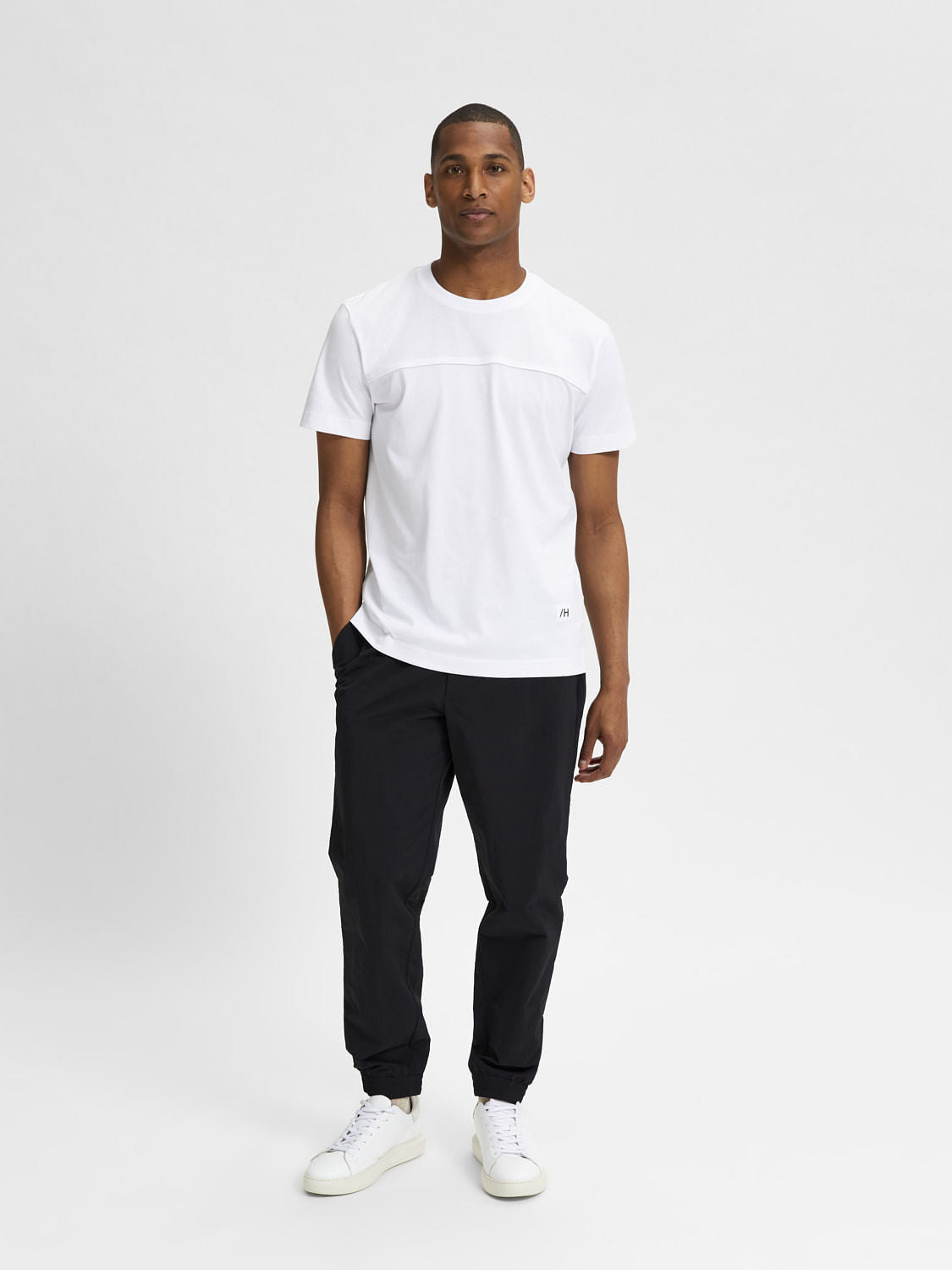 White Organic Cotton Crew Neck T-Shirt