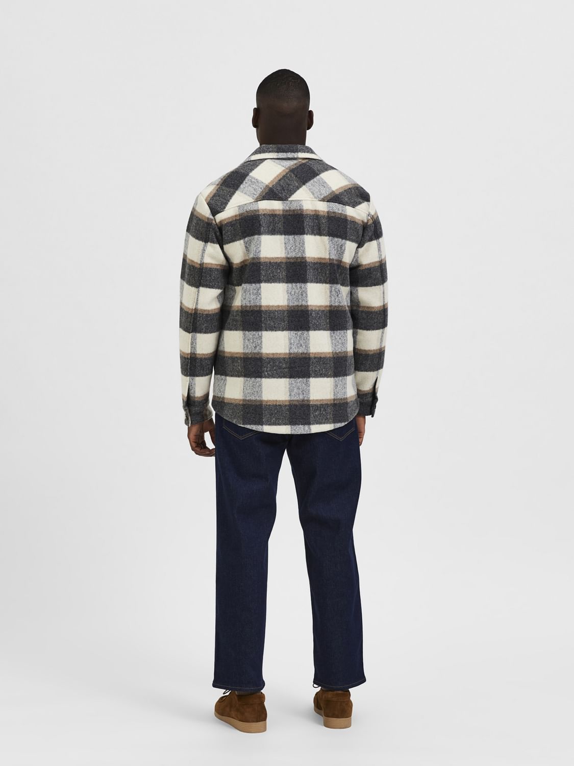 Brown Check Overshirt
